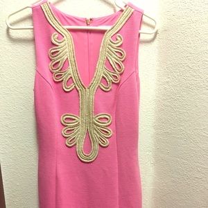 Lily Pulitzer pink stretch shift dress, size Small